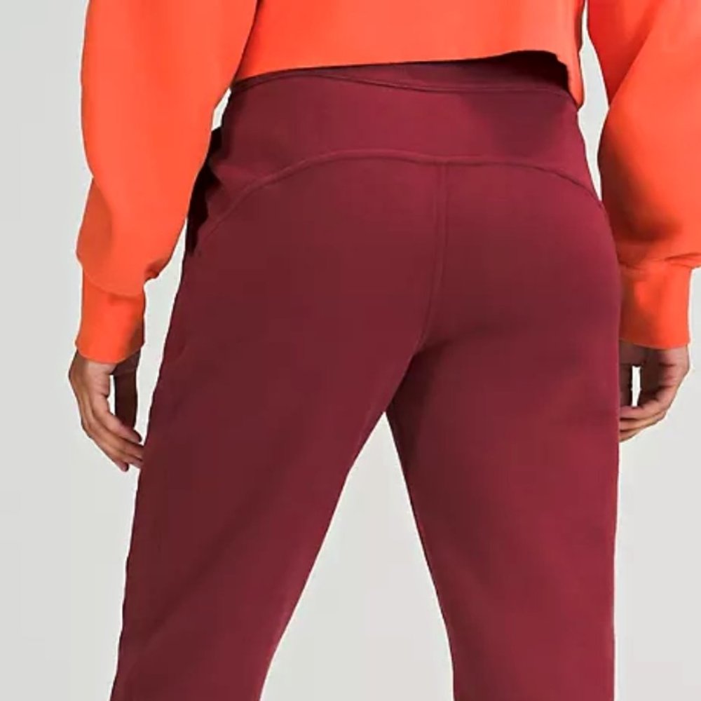 Lululemon Women's Scuba High Rise Jogger Size 12 Full Length Mulled Wine NWT - Picture 2 of 5